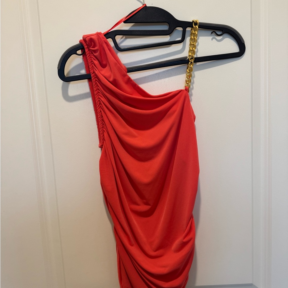Elegant One-Shoulder Pink Top